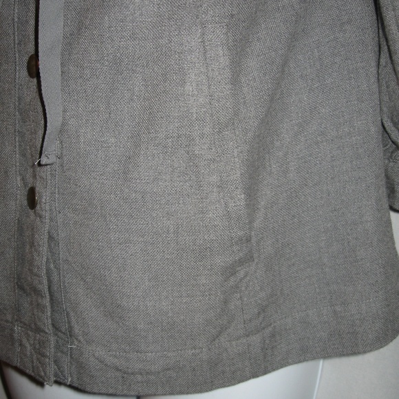 Kimchi Blue Light Flannel Ruffed Collar Jacket - Picture 4 of 5